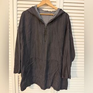Soft Surroundings Charcoal Gray Top